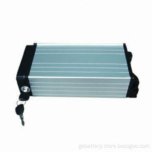 48V, 10Ah LiFePO4 Battery Pack, Rear Rack Style, Suitable for E-bikes